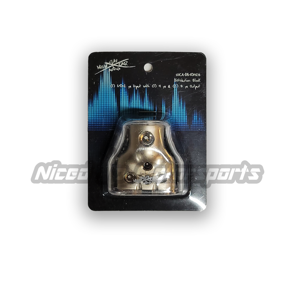 SHCA Distribution Block 1/0 or 4 ga Input (2) 4/8 ga Output w/ Cover