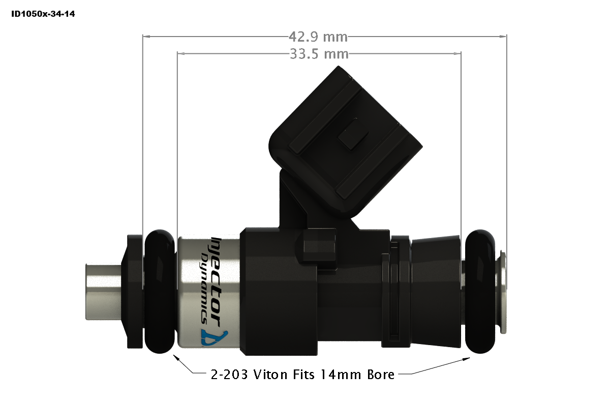 Injector Dynamics ID1050x Fuel Injectors Set (GM LS3 / LS7 / L76 / L92 / L99 / LSA - 34mm / 1065cc)