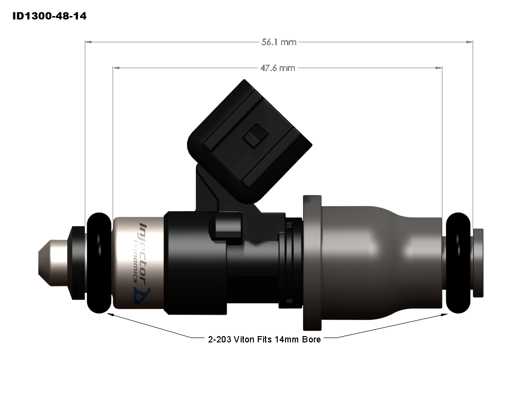 Injector Dynamics ID1300x² Fuel Injectors Set (GM LS2 - 48mm / 1335cc)
