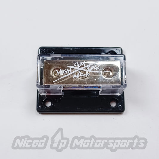 Sky High Car Audio Distribution Block (1) 1/0 Input with (2) 4 Gauge Outputs