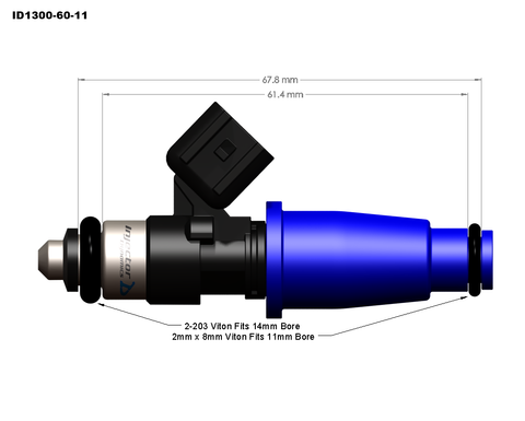 Injector Dynamics Fuel Injectors - The ID1300x²  [Great for Supra Turbo (93-98) 2JZ-GTE]