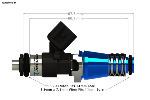 Injector Dynamics Fuel Injectors - The ID2600-XDS [Great for Supra Turbo (93-98) 2JZ-GTE]