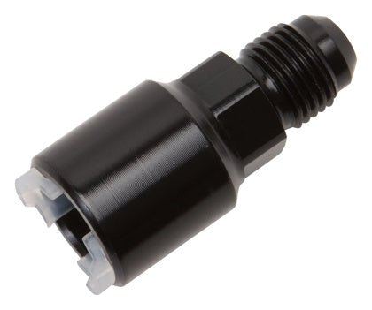 Russell EFI Fitting -6AN M to 3/8" SAE QD F. Push On.